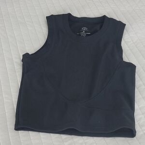 Black Sleeveless Tank Top